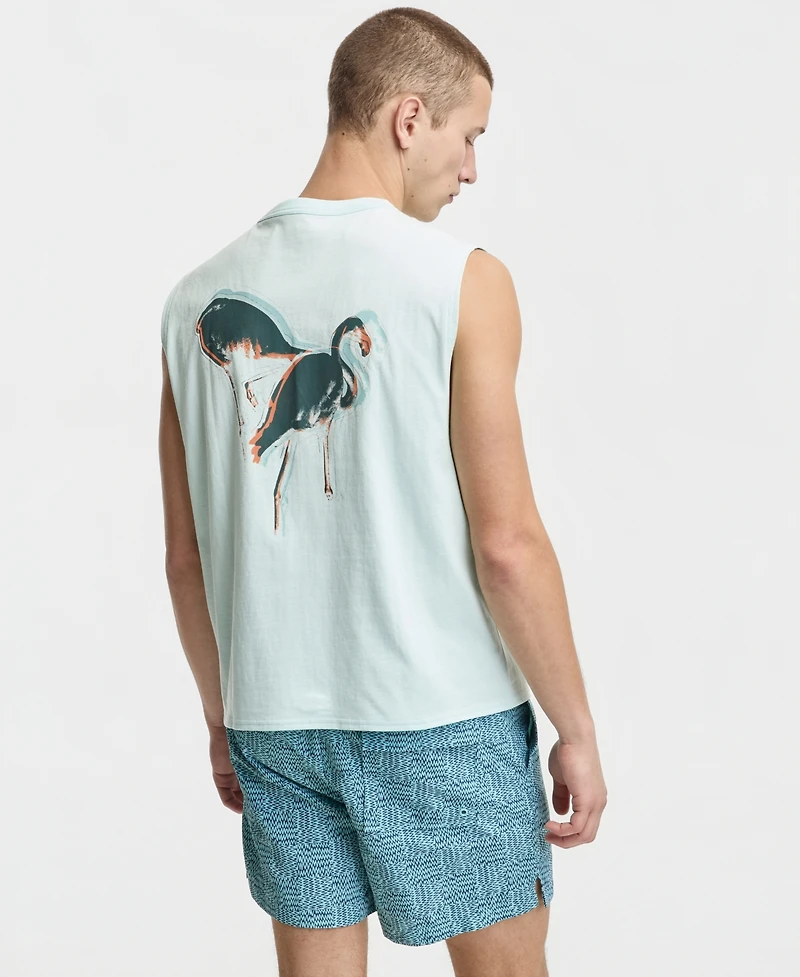 Mode of One Men's Relaxed Flamingo Muscle Tank, Macy's Exclusive