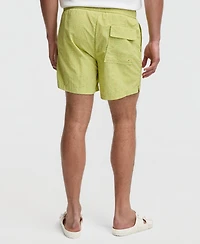 Mode of One Men's Zigzag Geo 5" Swim Trunks, Macy's Exclusive