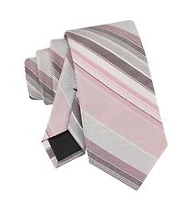 Calvin Klein Men's Fabre Stripe Pattern Tie