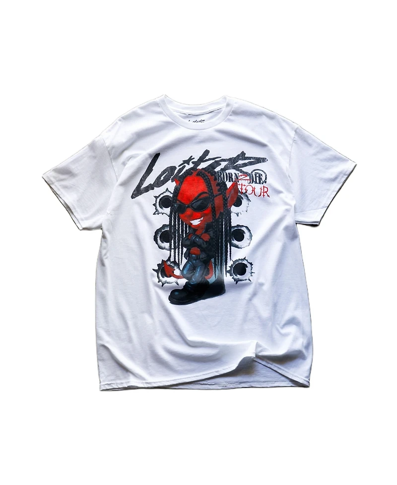 Loiter Men's Bad Boy Vintage T-Shirt White