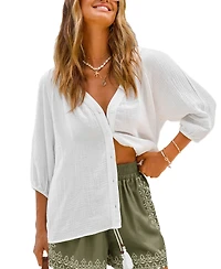 Cupshe Women's Feeling Zen Cover-Up Top