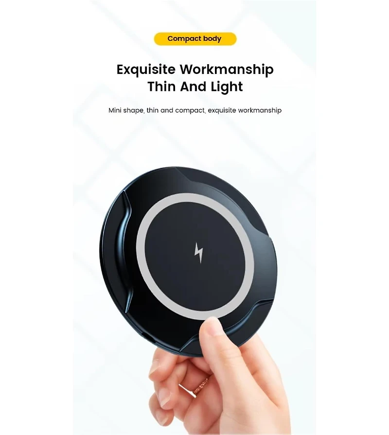 Risokeys Maximum 15W wireless charger, compatible with smartphones and headphones, provides fast charging for mobile phones Apple Huawei phones