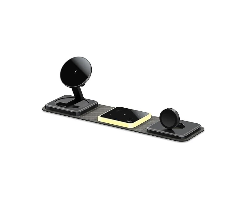 Risokeys 3 in 1 Foldable Wireless Charger, Portable Folding, for iPhone Fast Charging.