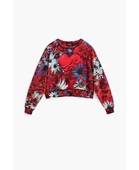 Desigual Women's Heart Printed Sweatshirt