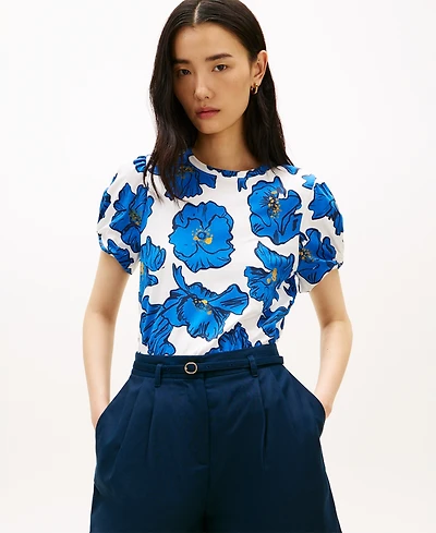 Tommy Hilfiger Women's Printed Crewneck Top