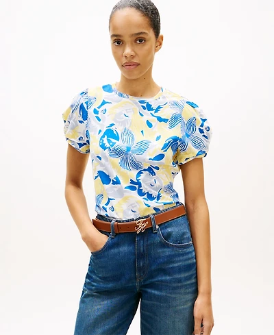 Tommy Hilfiger Women's Printed Crewneck Top