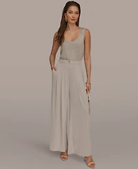 Donna Karan New York Women's Pleated Zip-Fly Pants