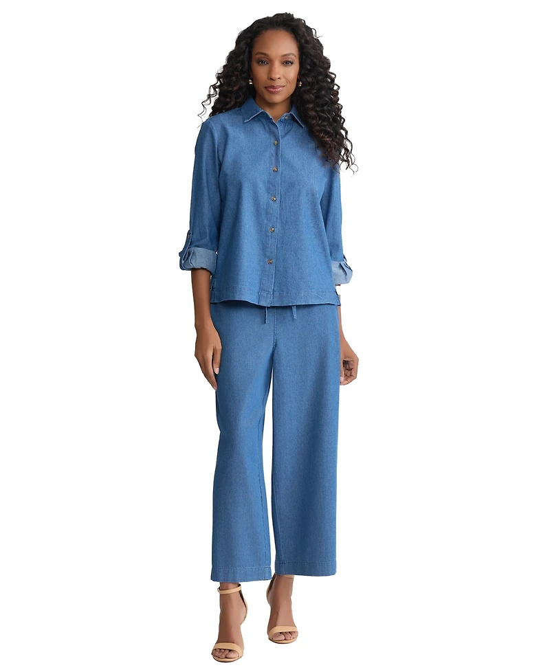 Jones New York Women's Long-Sleeve Button Down Shirt