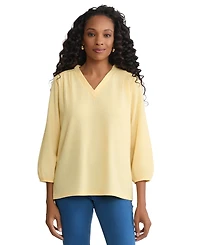 Jones New York Women's Smocked Shoulder Top