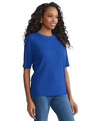 Jones New York Women's Sutton Crew Neck Top