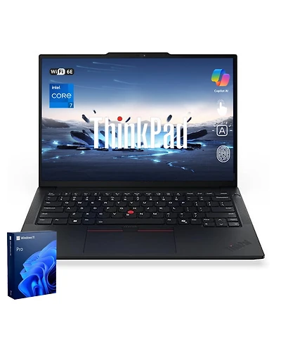 Lenovo ThinkPad E14 14" Traditional Laptop Intel Core 7 32GB Ram Intel Graphics 1TB Ssd Storage Windows 11 Pro 60Hz - Black