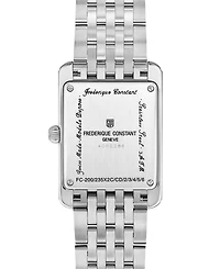 Frederique Constant Women's Carree Silver-Tone Stainless Steel Bracelet Watch, 25.2mm