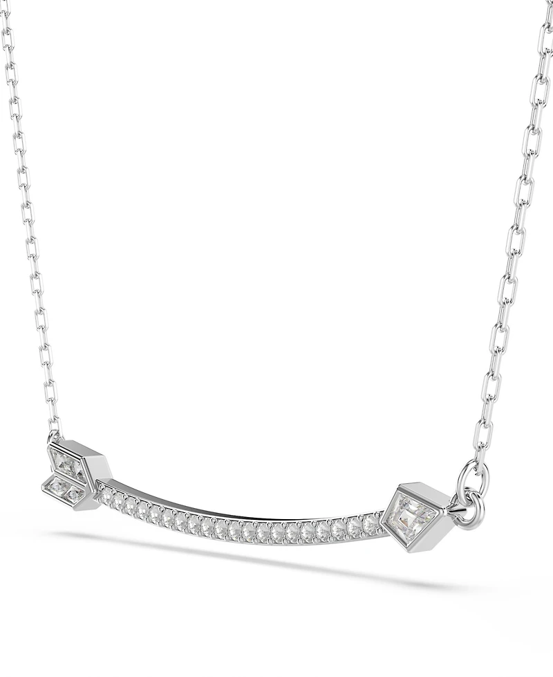 Swarovski Mixed Cuts, Arrow, White, Rhodium Plated Idyllia Pendant Necklaces
