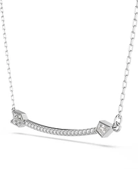 Swarovski Mixed Cuts, Arrow, White, Rhodium Plated Idyllia Pendant Necklaces