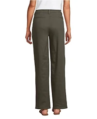 Lands' End Women's Chino High Rise Rail Straight Leg Pants