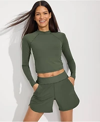 Lands' End Women's SunShade Upf 50 5" Board Shorts with Panty