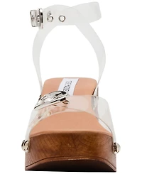 Steve Madden Women's Kruise Wooden Platform Sandals