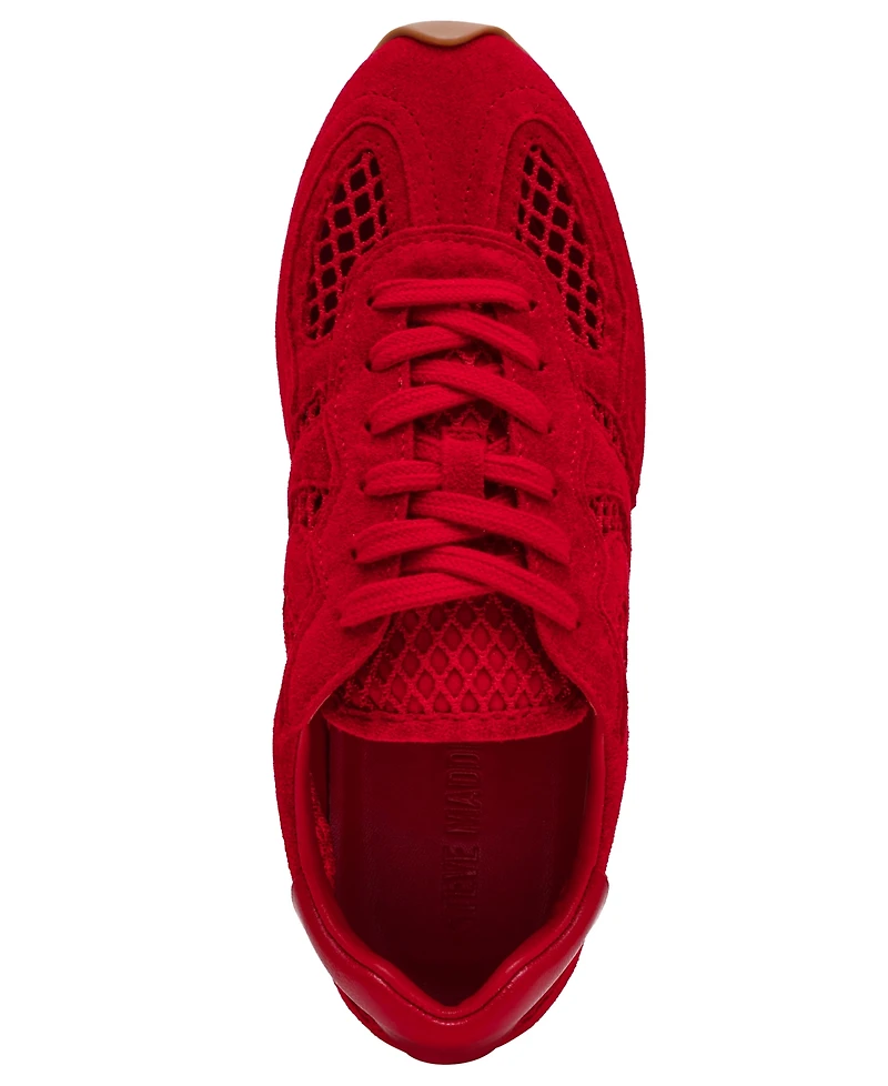Steve Madden Women's Abbi-Mesh Lace-Up Sneakers