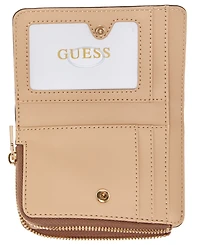 Guess Emelie Logo Zip-Around Card Case