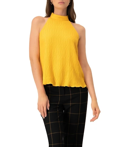 Ivonne Women's Halter Neck Sleeveless Blouse