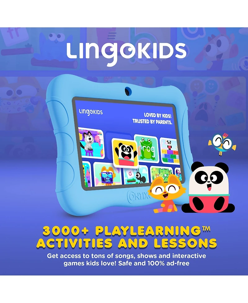 Contixo 7" Android Kids Tablet 32GB, Includes 50+ Disney Storybooks & Stickers, Protective Case with Kickstand, (2024 Model)