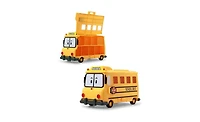 Robocar Poli School B Carrying Case – 2-in-1 School Bus & Die-Cast Vehicle Storage for Kids (Die-cast Cars Not Included)
