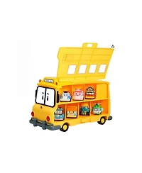 Robocar Poli School B Carrying Case – 2-in-1 School Bus & Die-Cast Vehicle Storage for Kids (Die-cast Cars Not Included)
