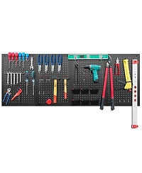 Lugo 24"x16" Pegboard Wall Organizer 128 Pc Kit