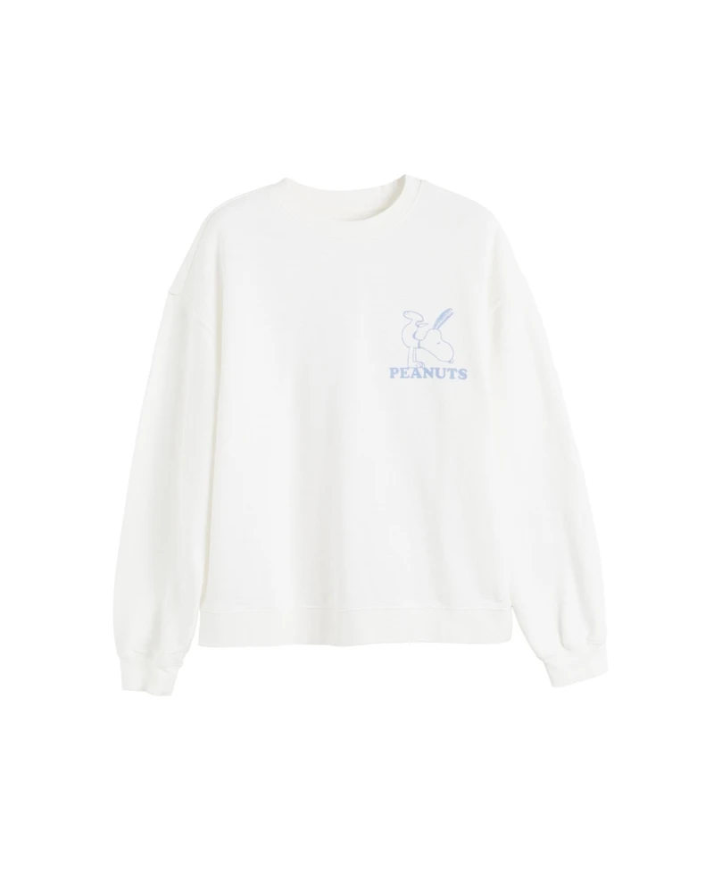 Chinti & Parker Women's Peanuts Athletics Graphic Cotton Sweatshirt