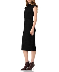 Ivonne Women's Sleeveless Black Midi Dress