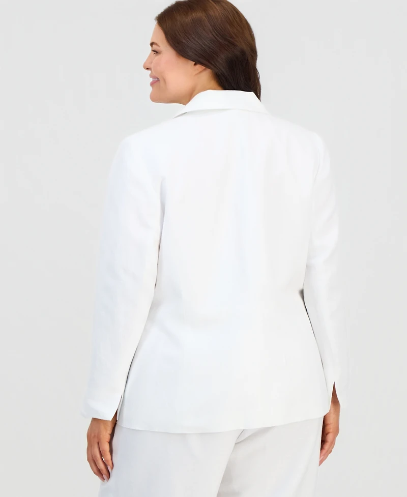 Kasper Plus Notch Collar Jacket
