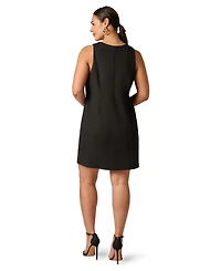 Adrianna Plus Sleeveless Knit Mini Dress