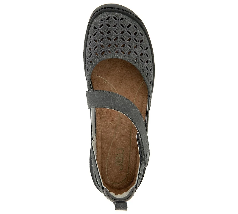 Jbu Women's Bianca Mary Jane Round Toe Flats