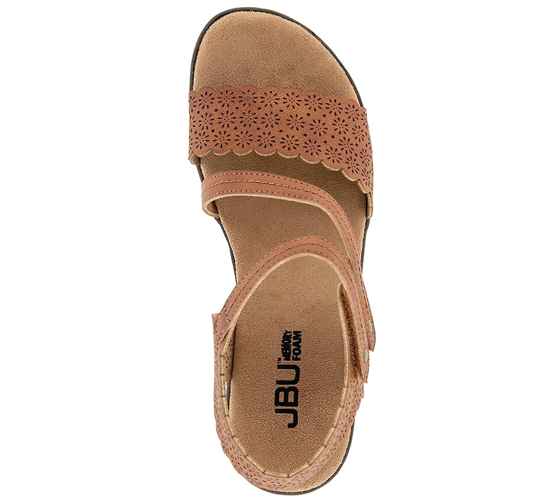 Jbu Women's Gracie Casual Wedge Sandals