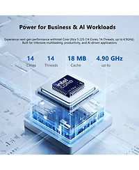 Lenovo ThinkCentre M70s Sff Desktop Intel Core Ultra 5 32GB Ram Intel Graphics 1TB Ssd Storage Windows 11 Pro - Black