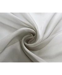 Kate Aurora Designer Sheer Voile Rod Pocket Curtains For Small Windows