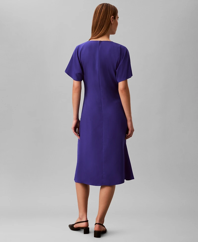 Calvin Klein Women's V-Neck Midi Dress