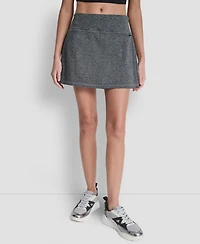 Dkny Sport Women's Space-Dye Pull-On Bike Skort