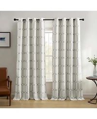 Elrene Home Fashions Kaiden Geometric Room Darkening Window Curtain