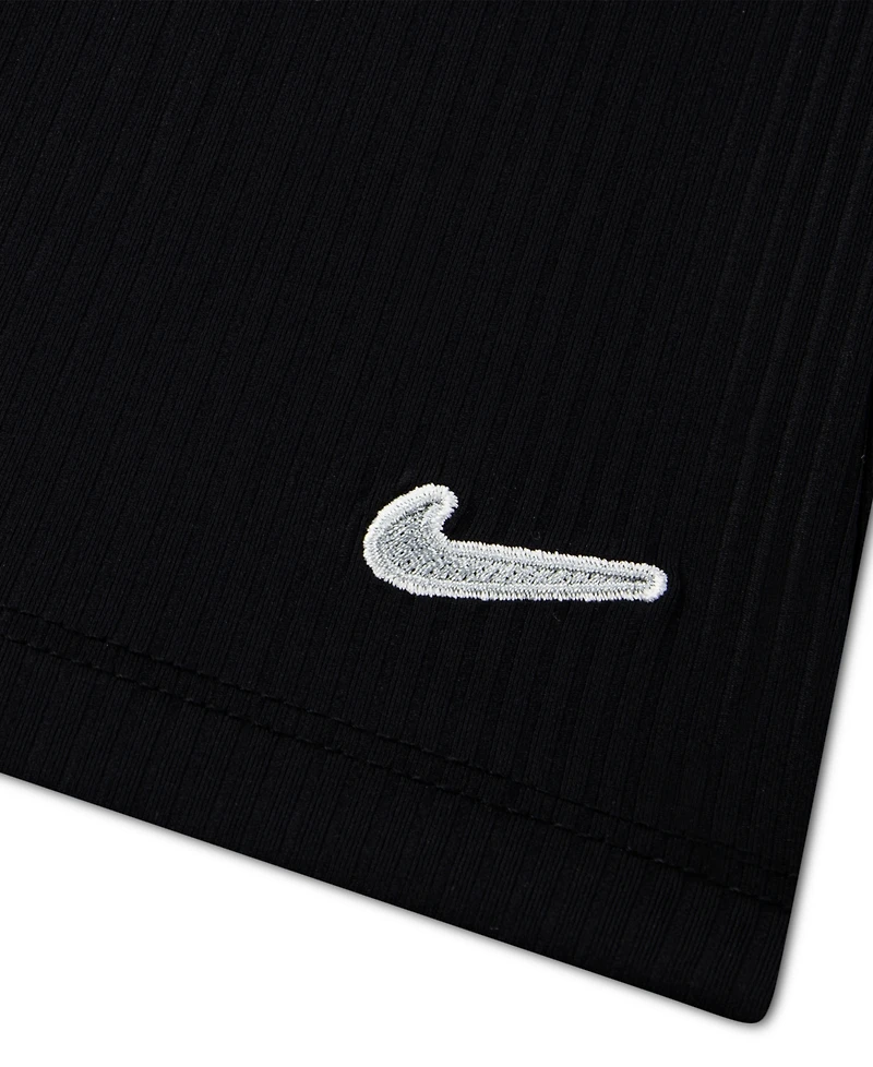 Nike Girls' Toddler 2T-4T Cozy Ribbed Crewneck Top & Flare Leg Pants, 2-Piece Set