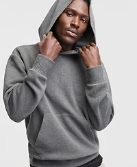 Mode of One Men's Long-Sleeve Relaxed Quilted Cotton Hoodie, Macy's Exclusive