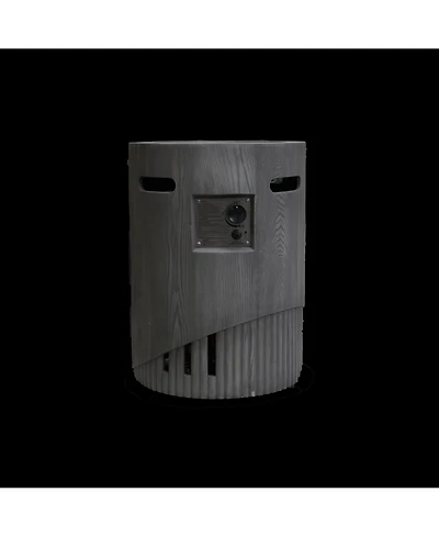 Flynama 20 Inch Round Outdoor Gas Fire Pit with 32000 Btu Burner and Lava Rocks