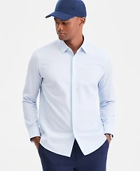 Aflani Men's Luke Cotton Long-Sleeve Button Shirt, Macy's Exclusive