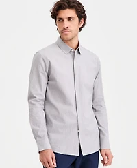 Aflani Men's Luke Cotton Long-Sleeve Button Shirt, Macy's Exclusive
