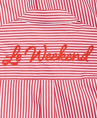 On 34th Women's Embroidered Oversized Poplin Shirt, Macy's Exclusive