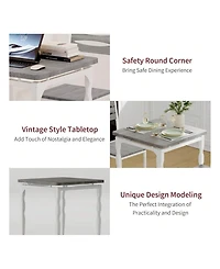 Gaomon Kitchen Table Home Dining Table Set For 2 Dining Table And Chairs Set Of 2 3 Piece Dining Table Set