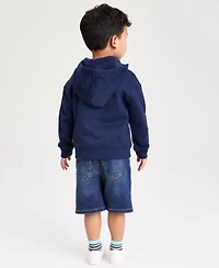 Epic Threads Boys Toddler 12m 5t Zip Up Hoodie Fun Dude T Shirt Knit Denim Shorts Macys Exclusive