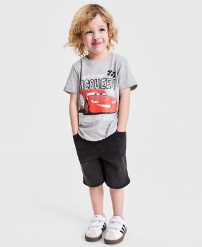 Epic Threads Boys Toddler 12m 5t Lightning Mcqueen T Shirt Knit Denim Shorts Macys Exclusive