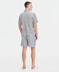 Sun Stone Mens Striped Camp Shirt T Shirt Shorts Macys Exclusive