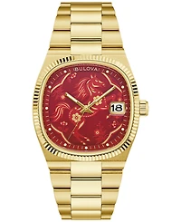 Bulova Men's Limited Edition Super Seville Year of the Horse Gold-Tone Bracelet Watch, 38mm